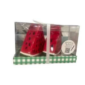 Watermelon salt and pepper shakers